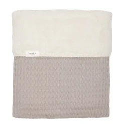 Koeka Oslo Plaid Wafel En Teddy Clay/Pebble (140X200 Cm) Online