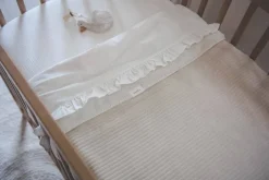 Koeka Ruffle Baby Wieglaken 80X100 Cm Warm White Online