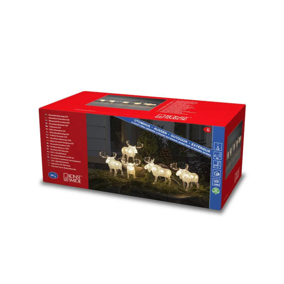Konstsmide Kerstlichtsnoer Eland (400 Cm) (5 Elanden) (40 Led)
