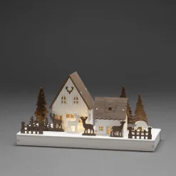 Konstsmide Silhouet Huis En Reedieren (Op Batterij Met Timer) (14X28 Cm) (6 Led) Sale