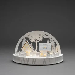 Konstsmide Silhouet Huisjes En Rendieren (Op Batterij Met Timer) (18X30X150 Cm) (5 Led) Best