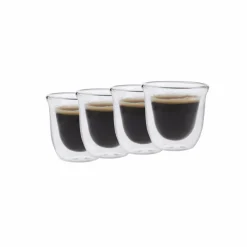 La Cafetière La Cafetiere Glas (Dubbelwandig) (110 Ml) (Set Van 4) Discount