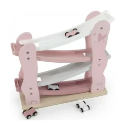 Label Label Wood Houten Auto Glijbaan Roze^ Houten Speelgoed