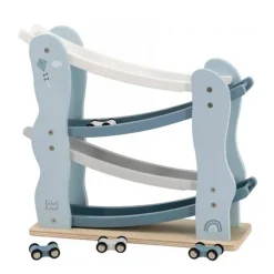 Label Label Wood Houten Auto Glijbaan Blauw^ Speelgoedvoertuigen