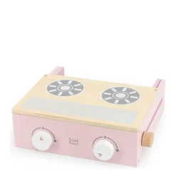 Label Label Wood Houten Kookfornuis Met Accessoires Roze^ Houten Speelgoed