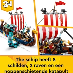 LEGO Creator Vikingschip En De Midgaardslang 31132^ Lego