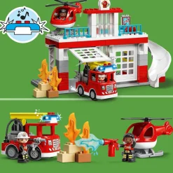 LEGO Duplo Brandweerkazerne & Helikopter 10970^ Peuterspeelgoed