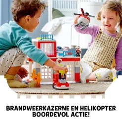 LEGO Duplo Brandweerkazerne & Helikopter 10970^ Peuterspeelgoed
