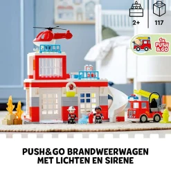 LEGO Duplo Brandweerkazerne & Helikopter 10970^ Peuterspeelgoed
