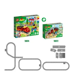 LEGO Duplo Treinbrug En -Rails 10872^ Peuterspeelgoed