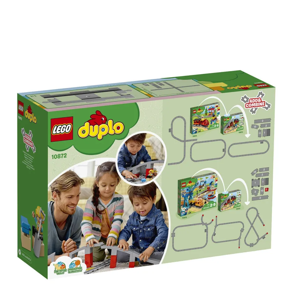 LEGO Duplo Treinbrug En -Rails 10872^ Peuterspeelgoed