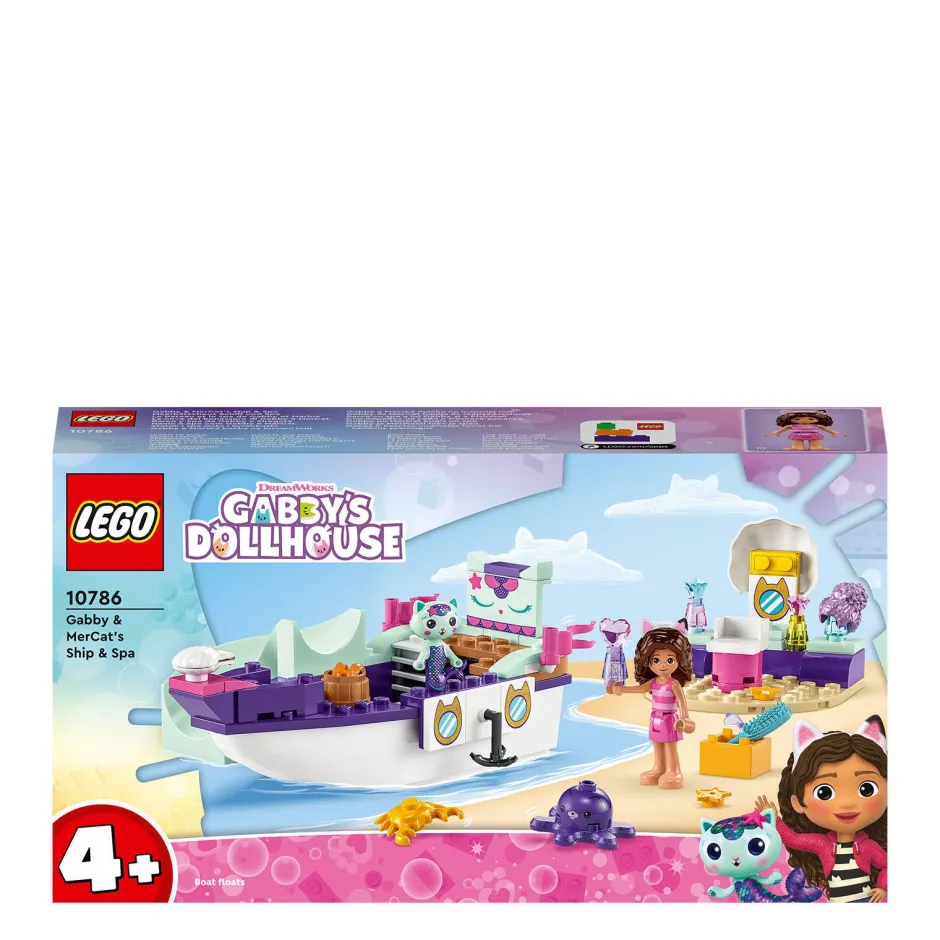 LEGO Gabby'S Dollhouse Vertroetelschip Van Gabby En Meerminkat 10786^ Bouwspeelgoed