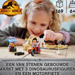 LEGO Jurassic World Atrociraptor Dinosaurus Motorachtervolging 76945^ Lego