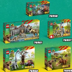 LEGO Jurassic World Bezoekerscentrum: T. Rex & Raptor Aanval 76961^ Bouwspeelgoed