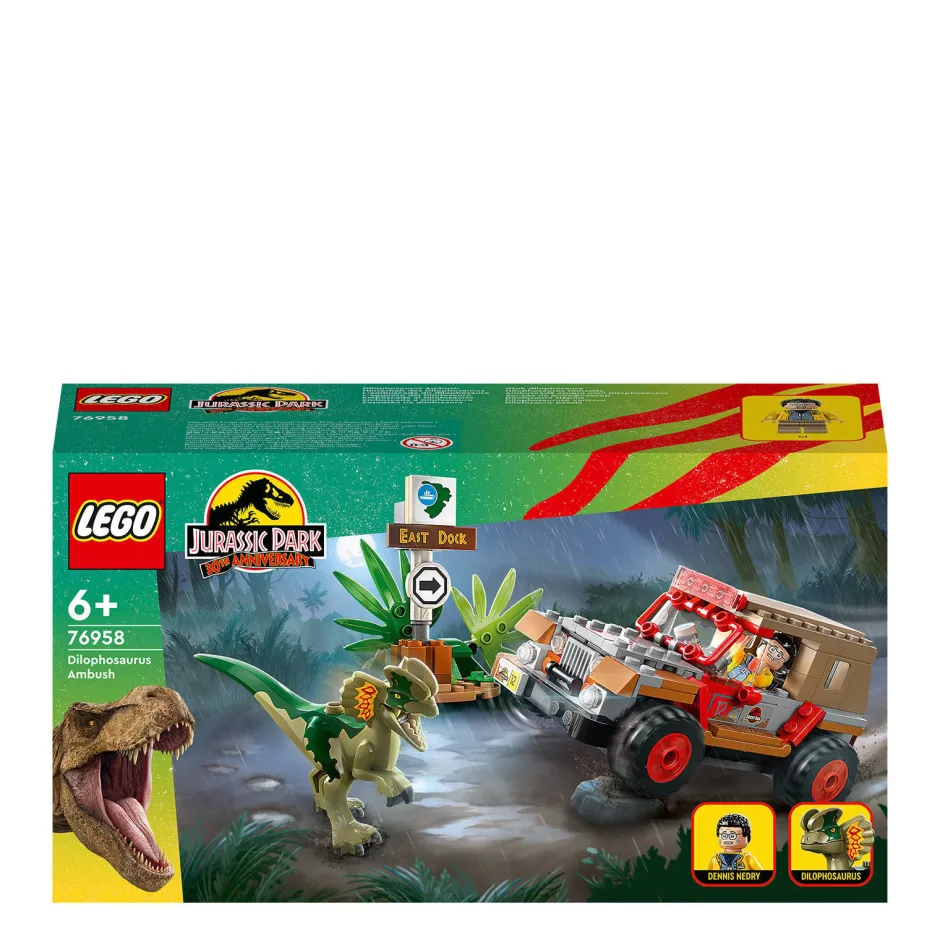 LEGO Jurassic World Dilophosaurus Hinderlaag 76958^ Bouwspeelgoed