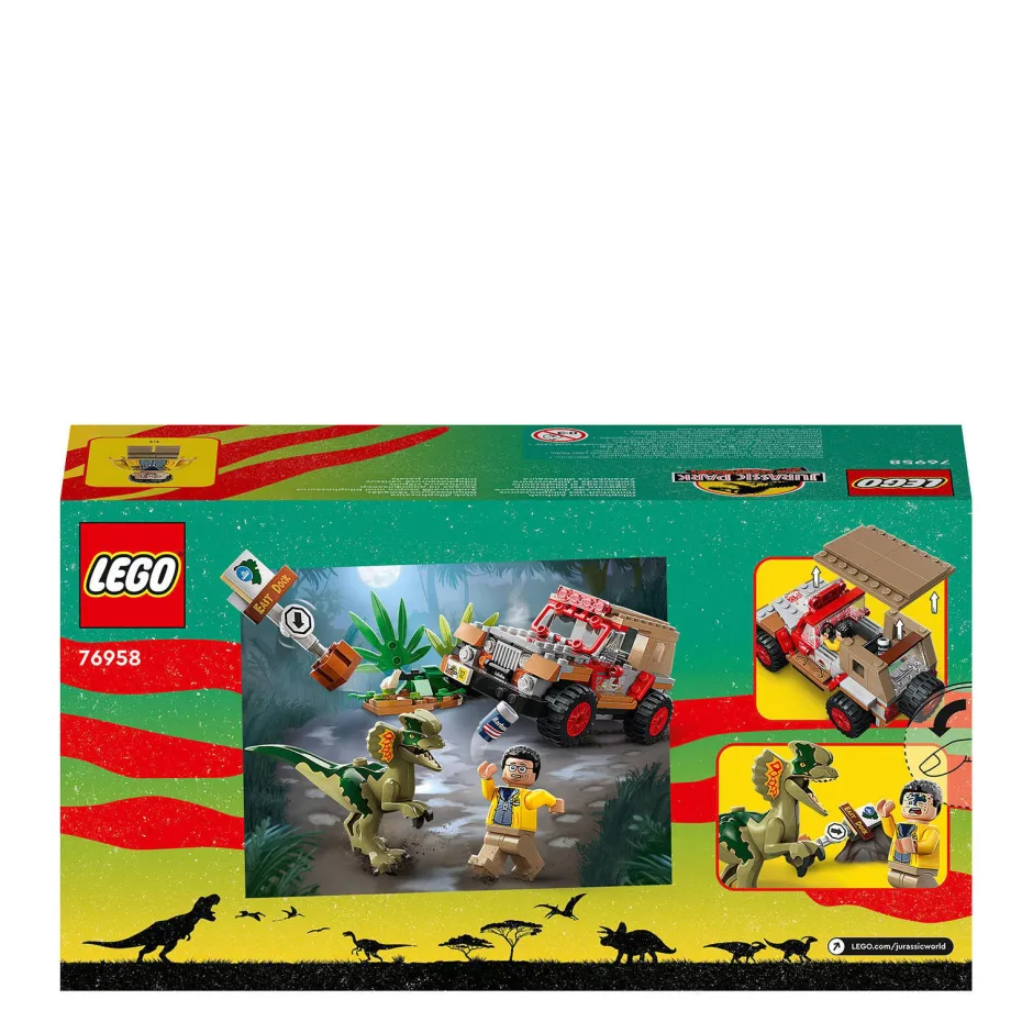 LEGO Jurassic World Dilophosaurus Hinderlaag 76958^ Bouwspeelgoed