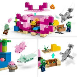 LEGO Minecraft Het Axolotlhuis 21247^ Bouwspeelgoed