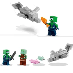 LEGO Minecraft Het Axolotlhuis 21247^ Bouwspeelgoed