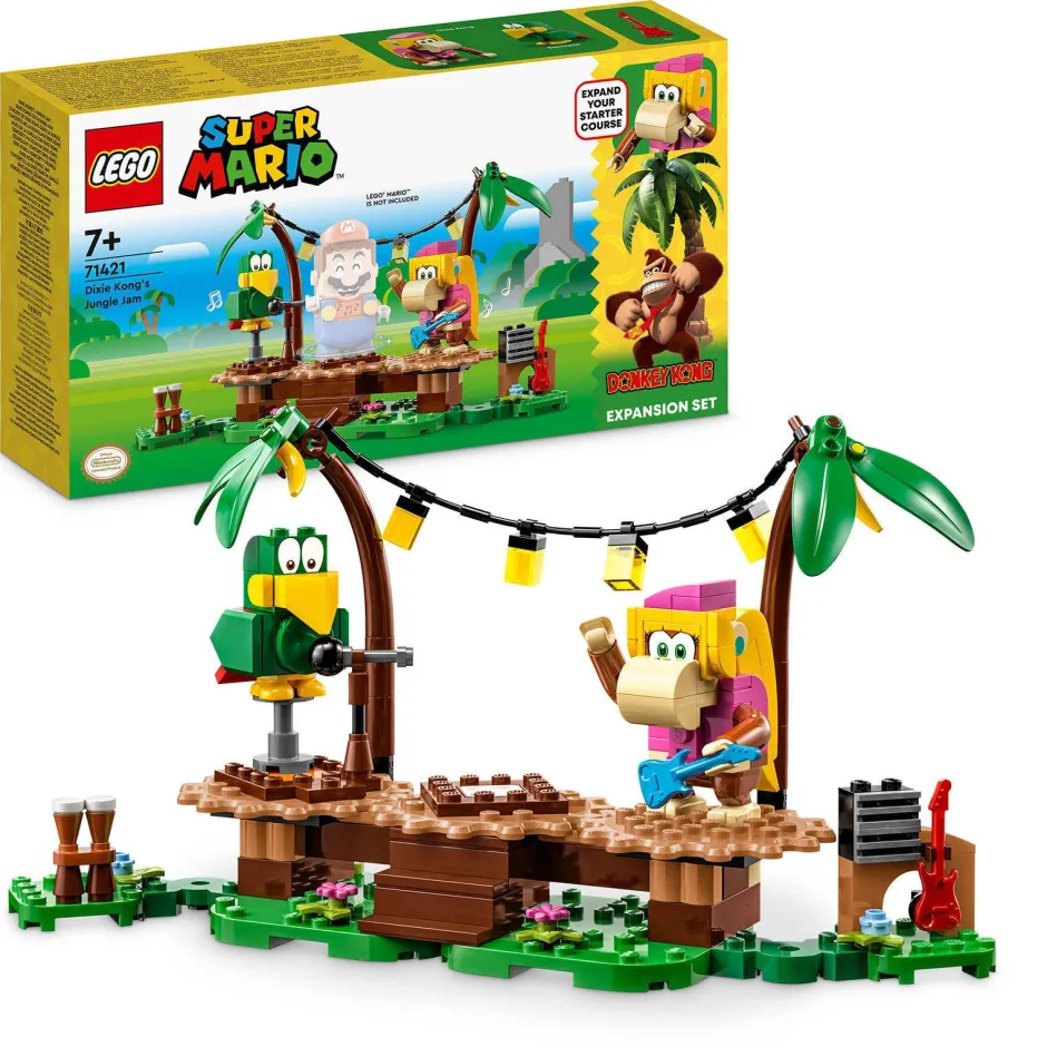 LEGO Super Mario Uitbreidingsset: Dixie Kongs Jungleshow 71421^ Bouwspeelgoed