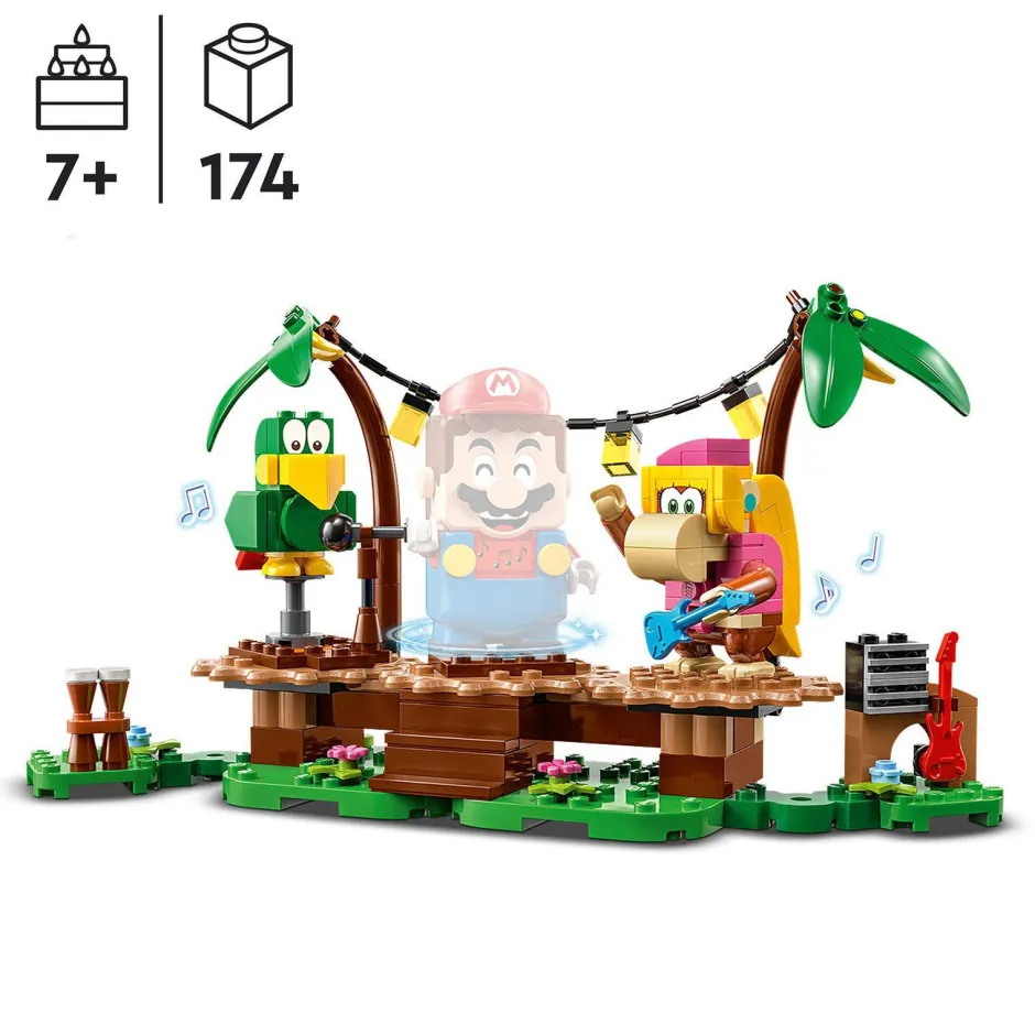LEGO Super Mario Uitbreidingsset: Dixie Kongs Jungleshow 71421^ Bouwspeelgoed
