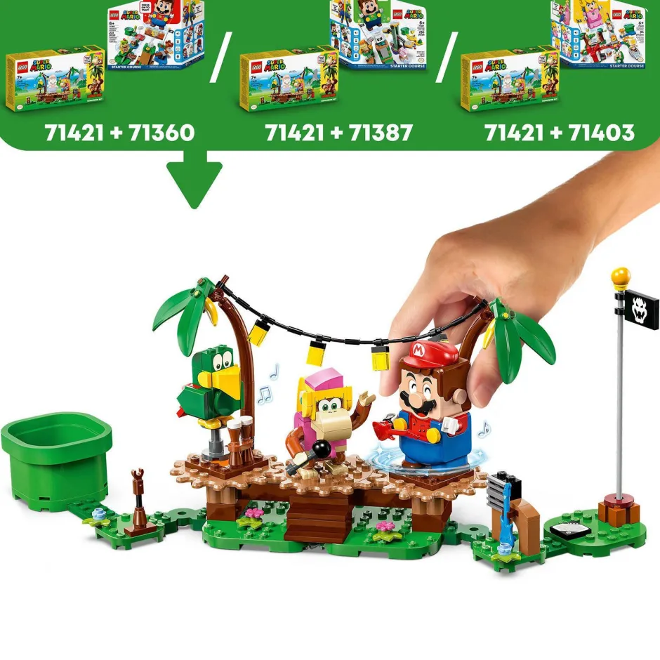 LEGO Super Mario Uitbreidingsset: Dixie Kongs Jungleshow 71421^ Bouwspeelgoed
