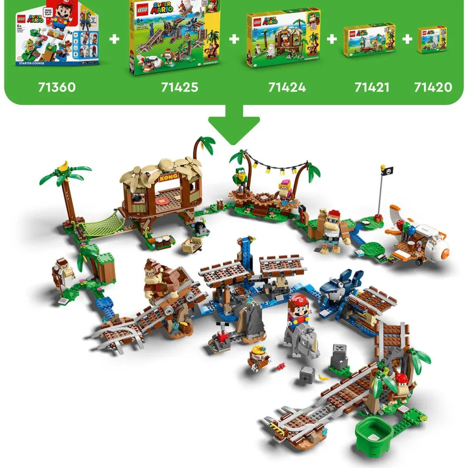 LEGO Super Mario Uitbreidingsset: Dixie Kongs Jungleshow 71421^ Bouwspeelgoed