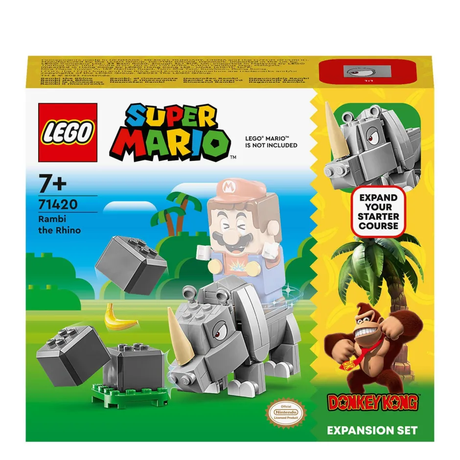 LEGO Super Mario Uitbreidingsset: Rambi De Neushoorn 71425^ Bouwspeelgoed