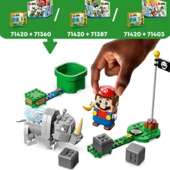 LEGO Super Mario Uitbreidingsset: Rambi De Neushoorn 71425^ Bouwspeelgoed