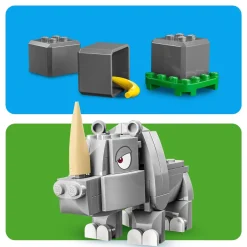 LEGO Super Mario Uitbreidingsset: Rambi De Neushoorn 71425^ Bouwspeelgoed