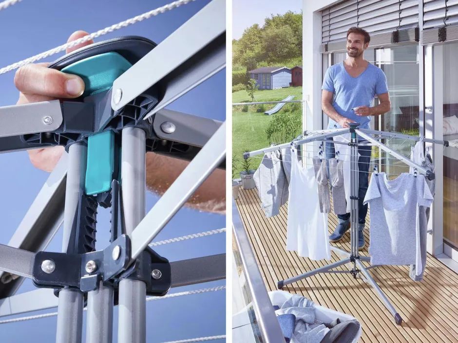 Leifheit Droogmolen Lino Pop-Up Incl. Beschermhoes - 14 M Outlet