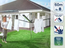 Leifheit Droogmolen Linomatic Plus 600 Incl. Bodemhuls - 60 M Online