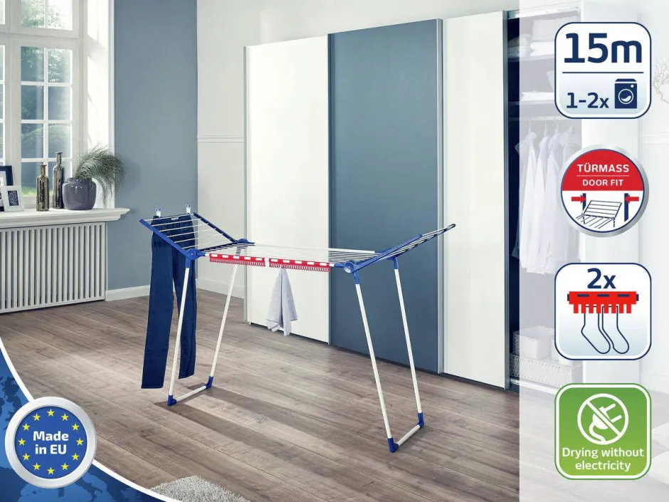 Leifheit Droogrek Pegasus 150 Solid Slim - 15 M Drooglengte Clearance