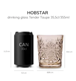 Libbey Waterglas Hobstar (355 Ml) (O8,7 Cm) (Set Van 6) Outlet