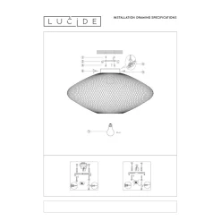 Lucide Plafondlamp Mesh Clearance