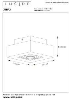 Lucide Plafondlamp Xirax Best