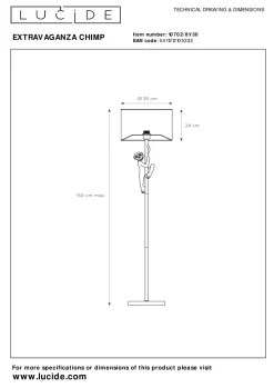 Lucide Vloerlamp Extravaganza Chimp Online