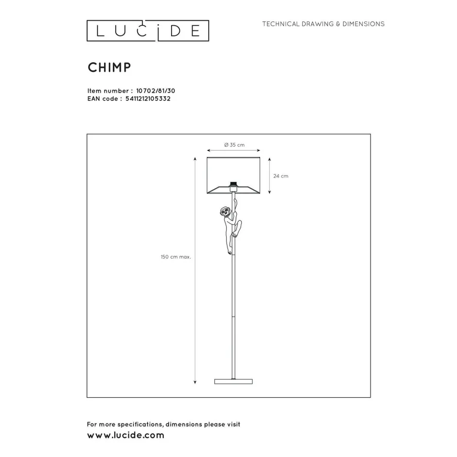 Lucide Vloerlamp Extravaganza Chimp Online