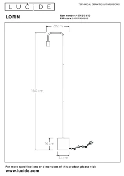 Lucide Vloerlamp Lorin Online