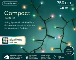 Lumineo Verlichtingssnoer Met Twinkel Multi Color (750 Led) Hot