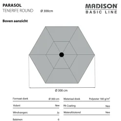 Madison Parasol Tenerife (300X300 Cm)^ Parasols