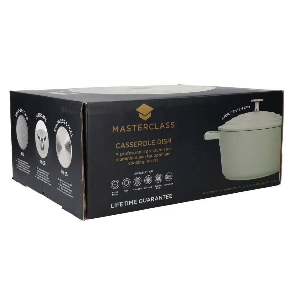 MasterClass Gietaluminium Braadpan (O24 Cm) (4L) (Lichtgewicht) Hot
