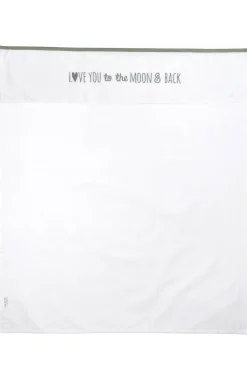 Meyco Baby Ledikantlaken Love You To The Moon & Back 100X150 Cm Forest Green Outlet
