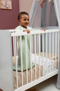 Meyco Baby Ledikantlaken Animal/Uni - Set Van 2 100X150 Cm Wit/Multi Online