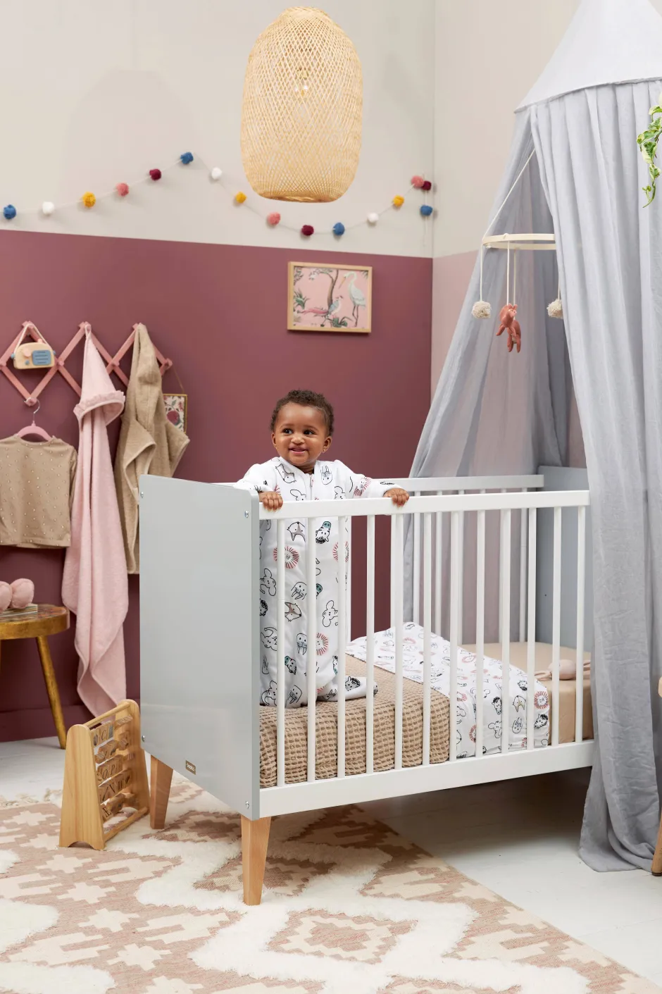 Meyco Baby Wieglaken Animal/Uni - Set Van 2 75X100C M Wit/Multi New