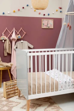 Meyco Baby Wieglaken Animal/Uni - Set Van 2 75X100C M Wit/Multi New