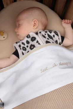 Meyco Baby Wieglaken Ssst...Ik Slaap!! 75X100 Sand Clearance