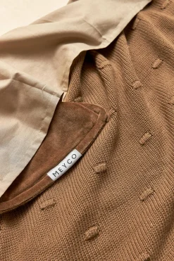 Meyco Baby Wieglaken 75X100 Cm - Set Van 2 Uni Offwhite / Uni Taupe New