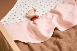 Meyco Hydrofiele Baby Ledikantlaken 100X150Cm Soft Pink Outlet