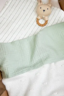 Meyco Hydrofiele Baby Wieglaken 75X100 Cm Soft Green Online