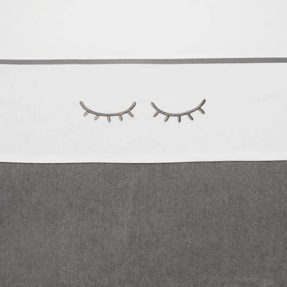 Meyco Sleepy Eyes Wieglaken 75X100 Cm Grijs